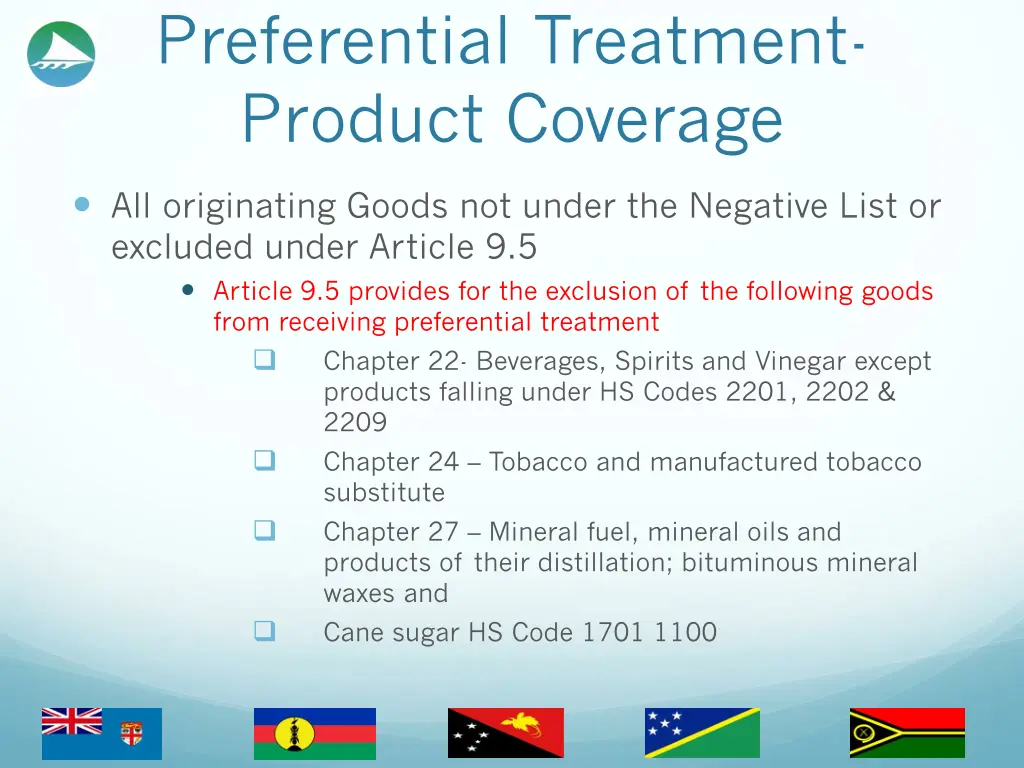 preferential treatment product coverage