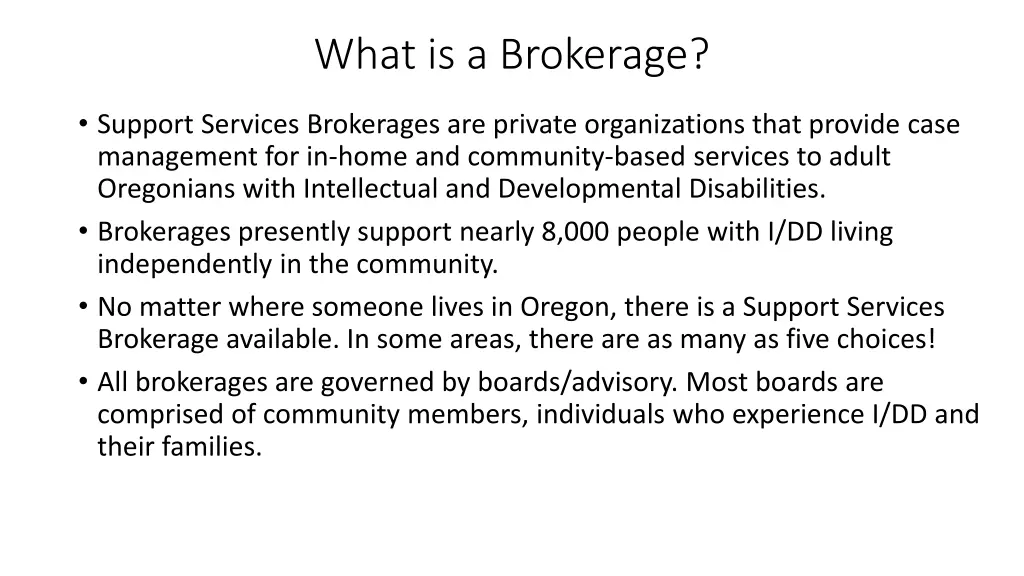 what is a brokerage