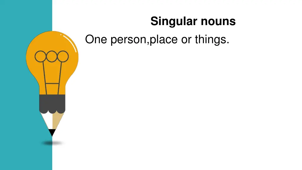 singular nouns