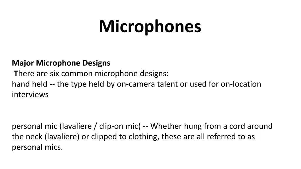 microphones