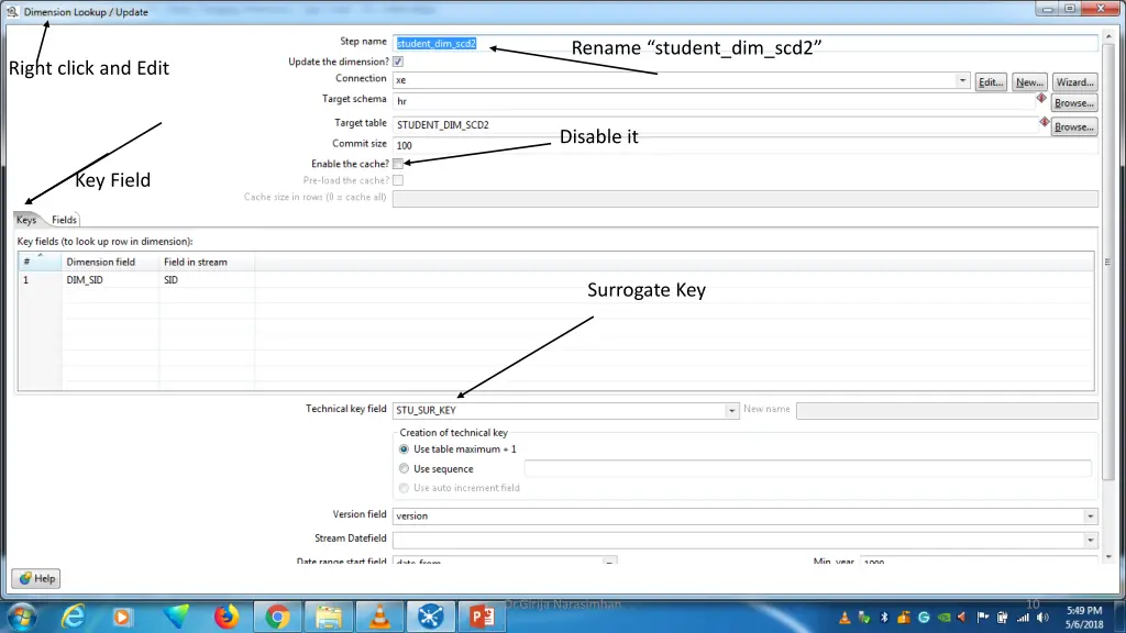 rename student dim scd2