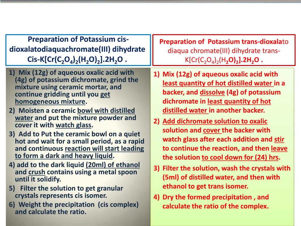 preparation of potassium