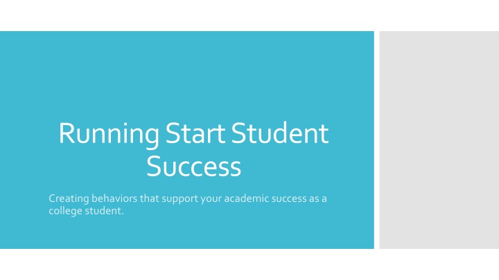 running start student success