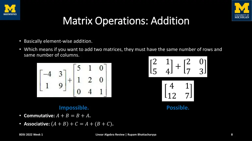 matrix operations addition matrix operations