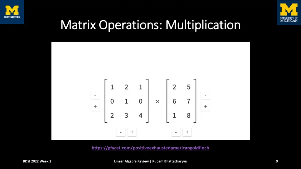 matrix operations multiplication matrix