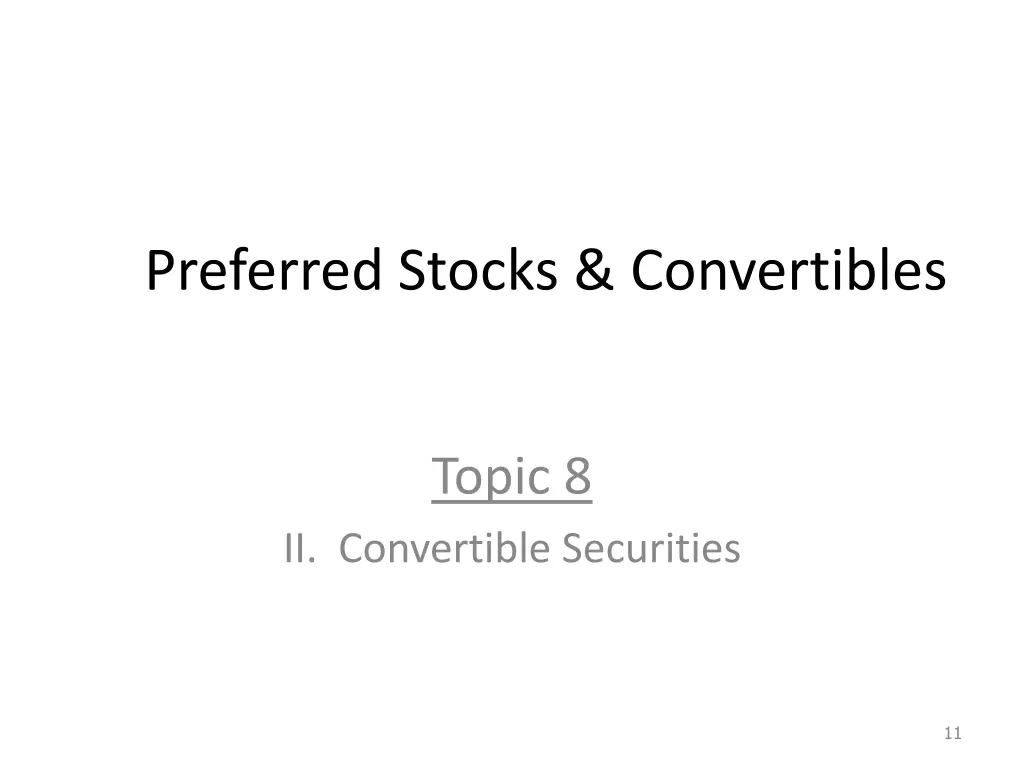 preferred stocks convertibles 1