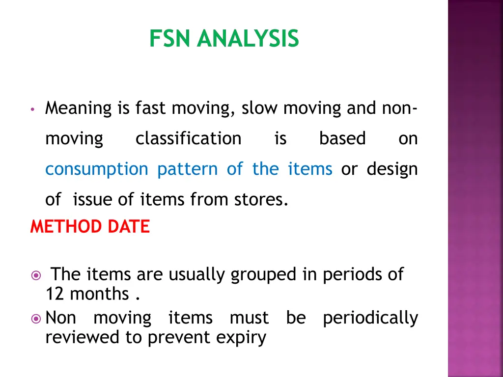 fsn analysis