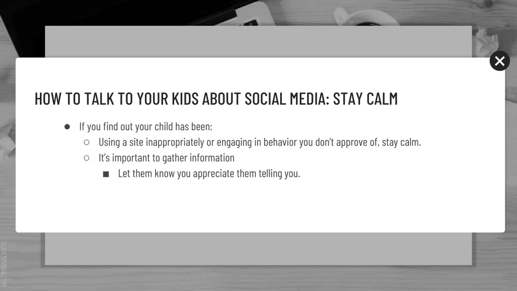 how to talk to your kids about social media stay