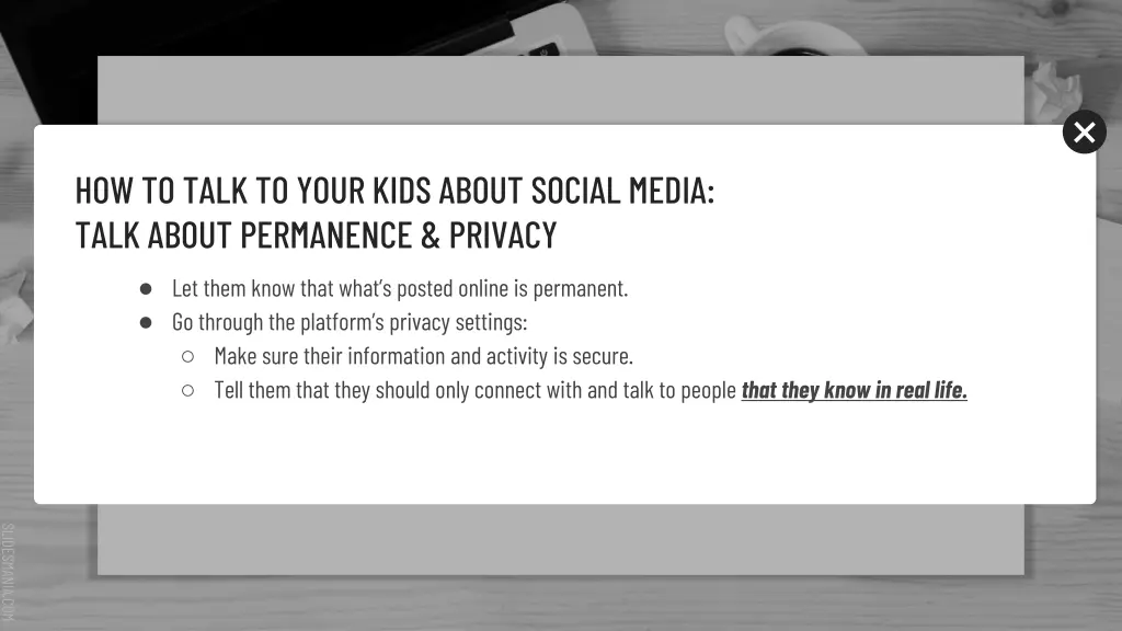 how to talk to your kids about social media talk