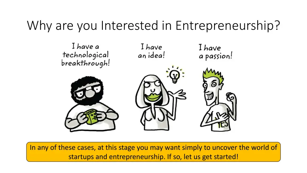 why are you interested in entrepreneurship 1