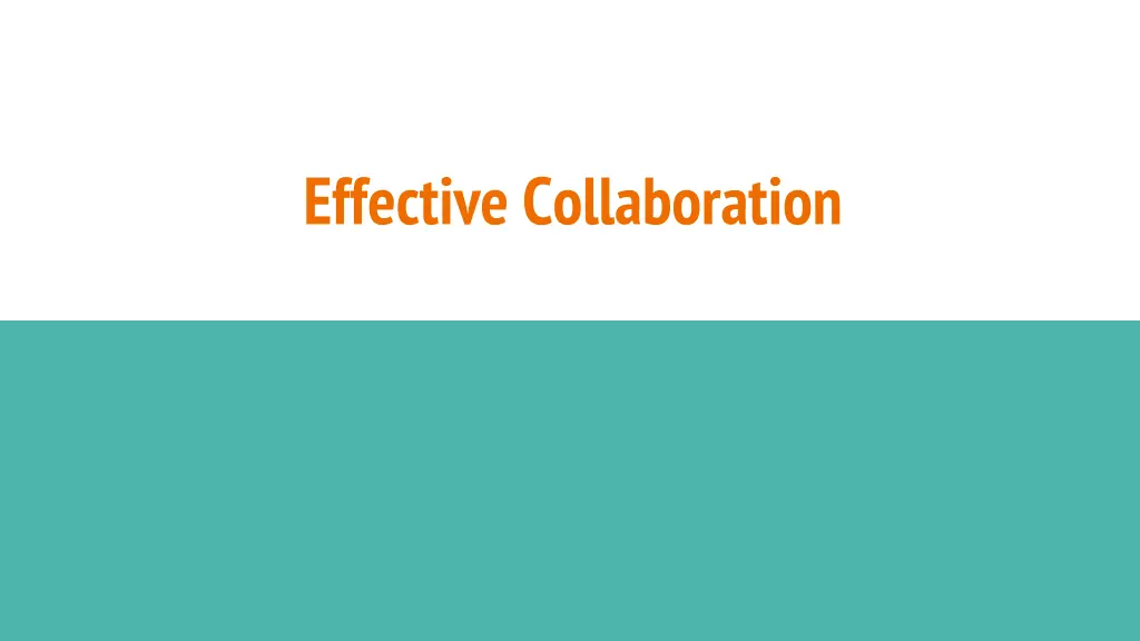 effective collaboration