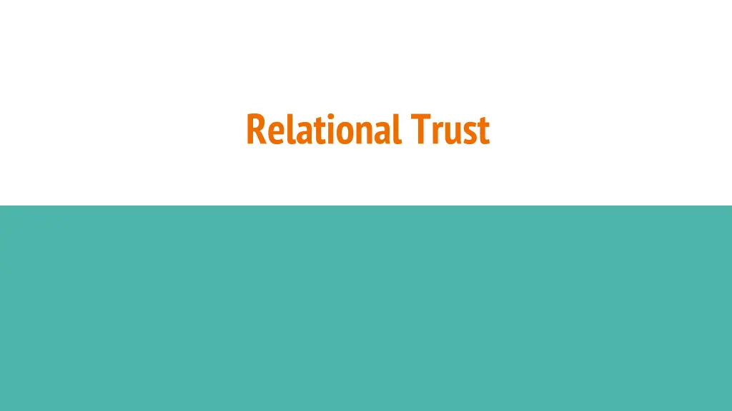 relational trust