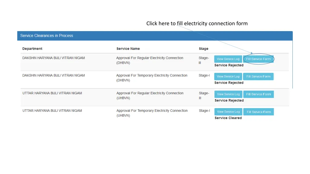 click here to fill electricity connection form