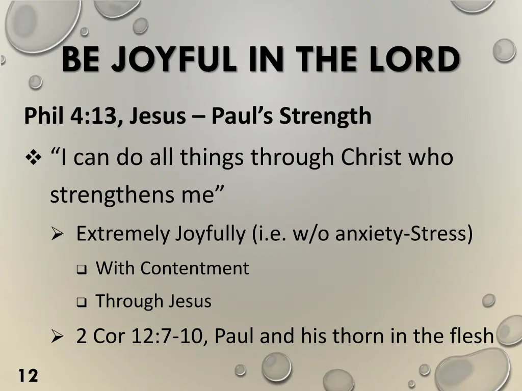 be joyful in the lord 10