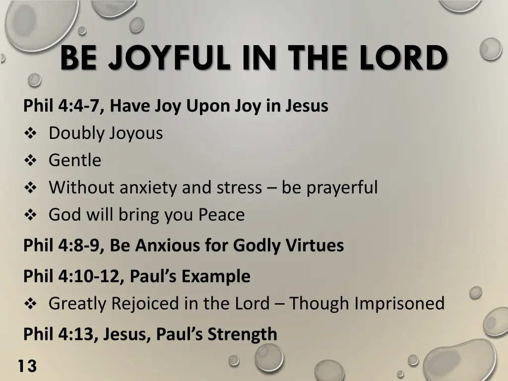 be joyful in the lord 11