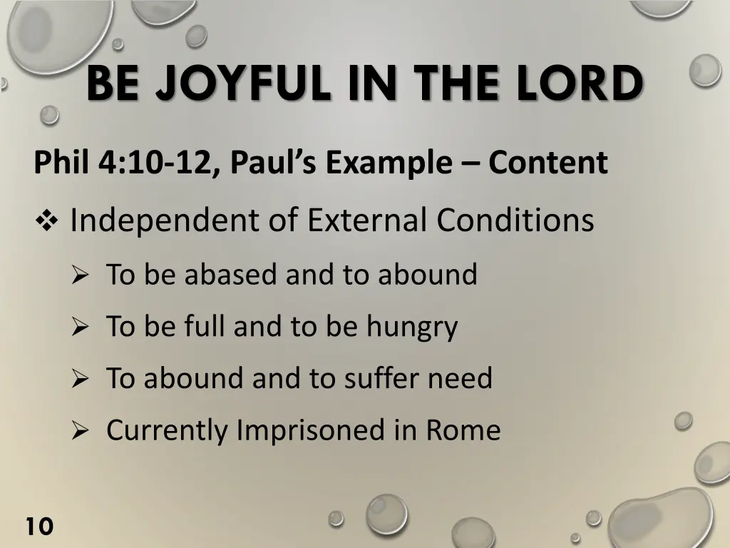 be joyful in the lord 8