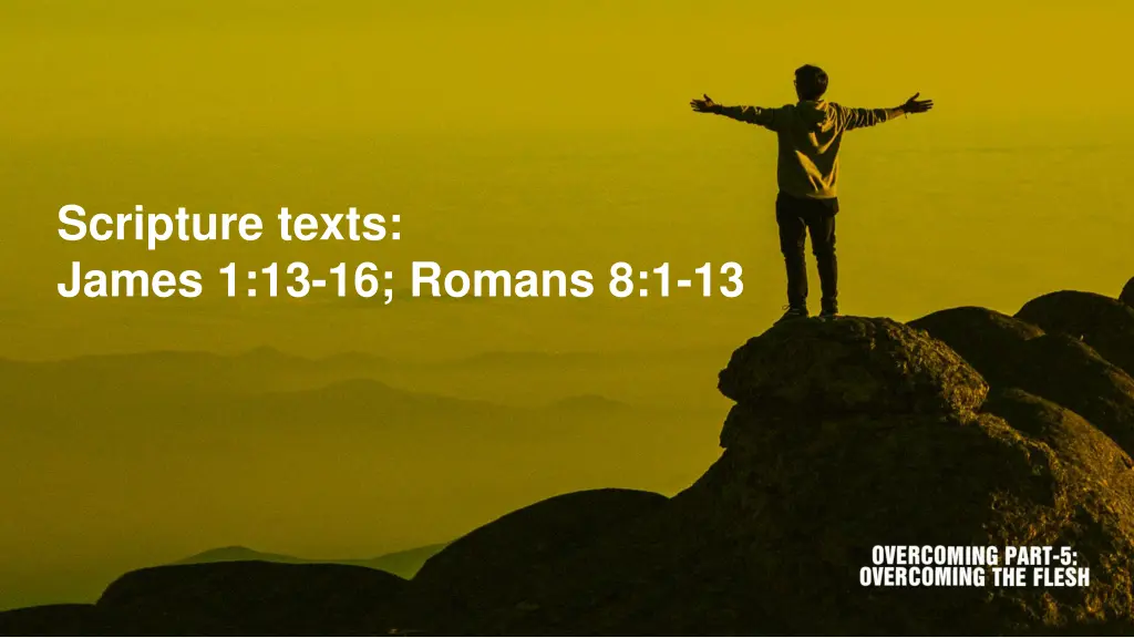 scripture texts james 1 13 16 romans 8 1 13