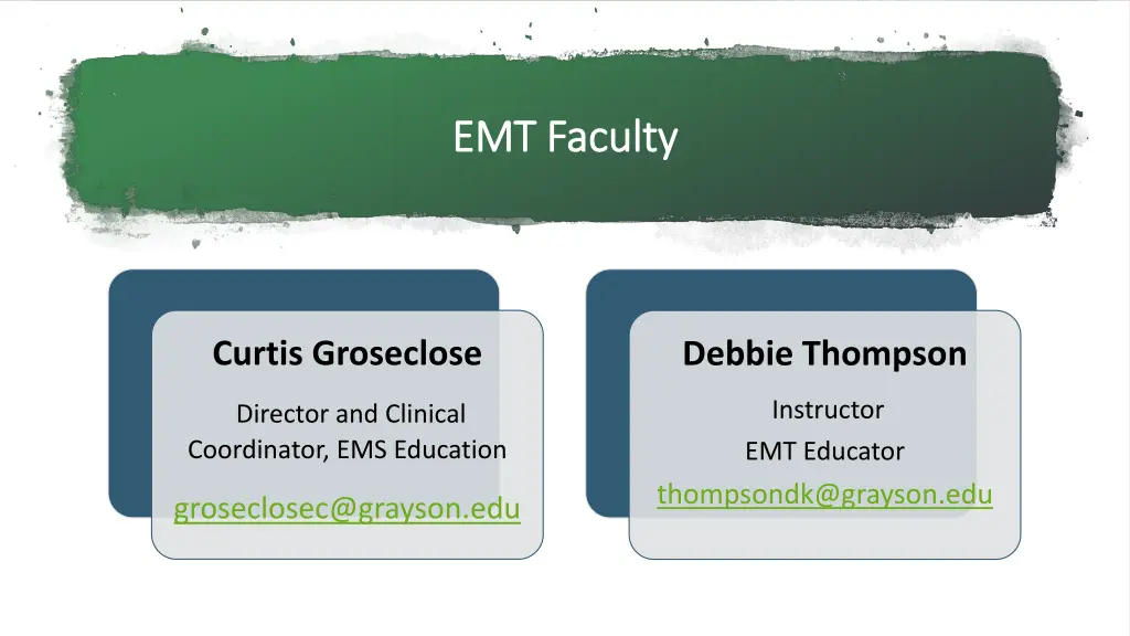 emt faculty emt faculty