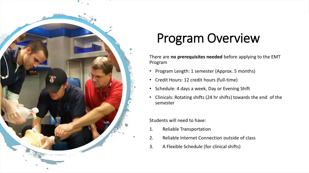 program overview program overview