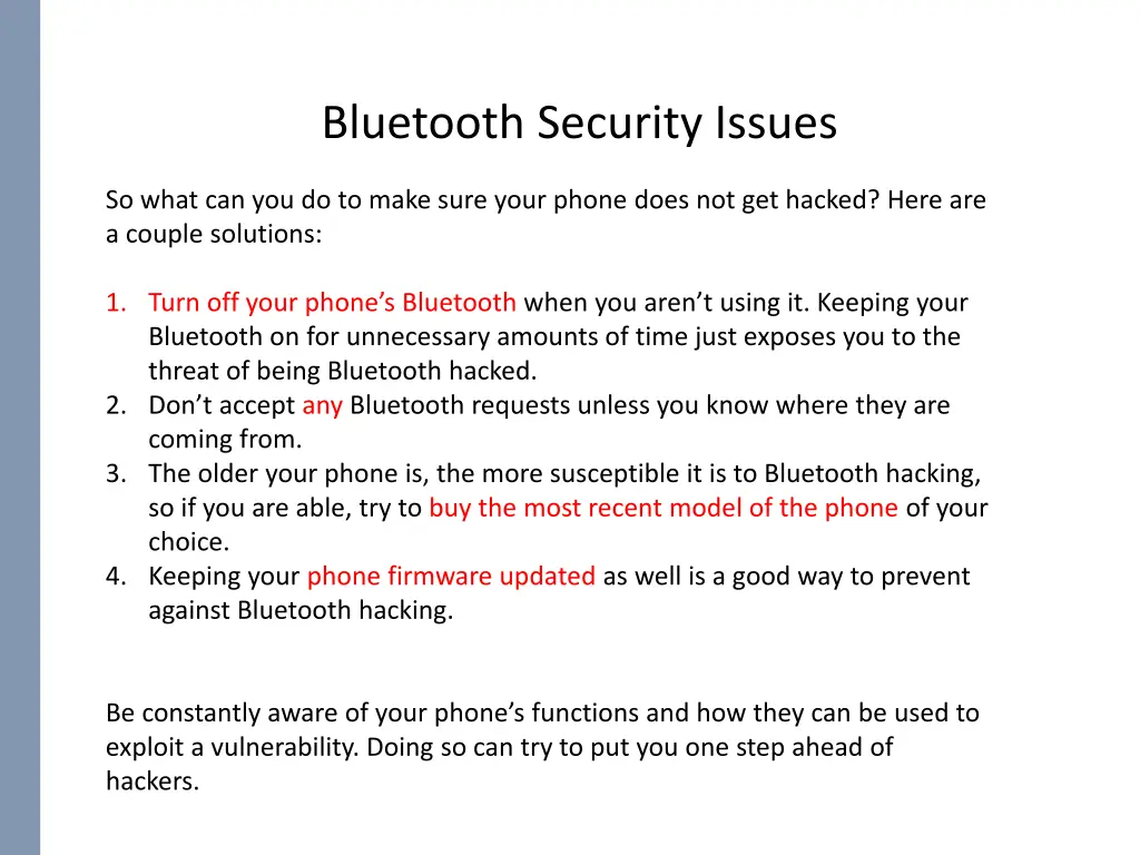 bluetooth security issues 2