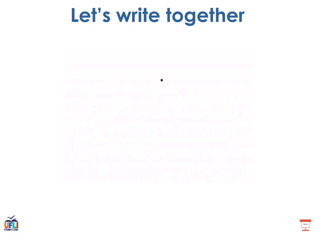 let s write together 1