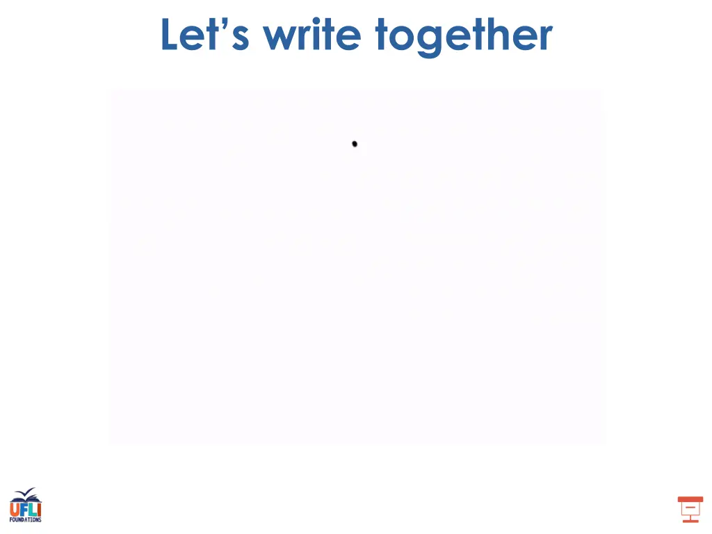 let s write together