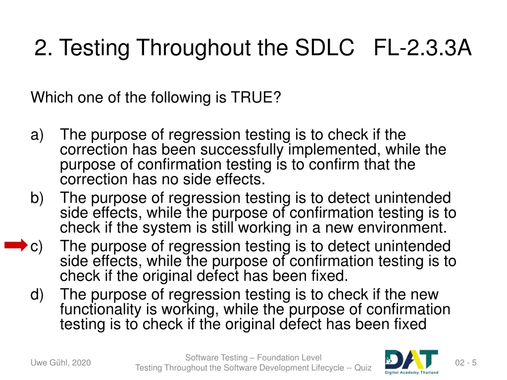 2 testing throughout the sdlc fl 2 3 3a