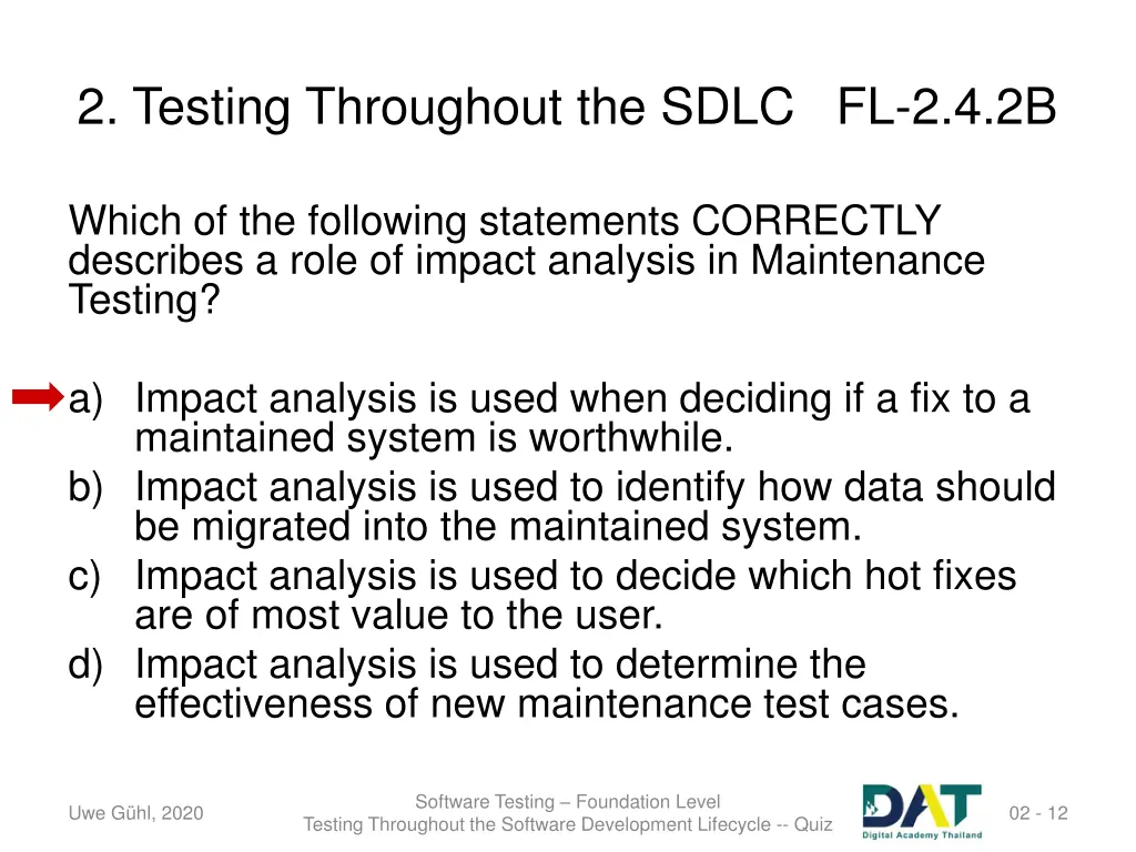 2 testing throughout the sdlc fl 2 4 2b