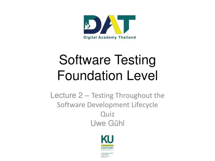 software testing foundation level