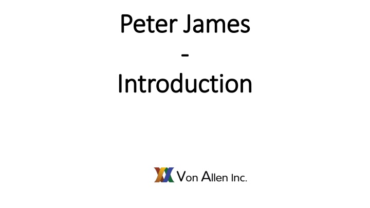 peter james peter james introduction introduction