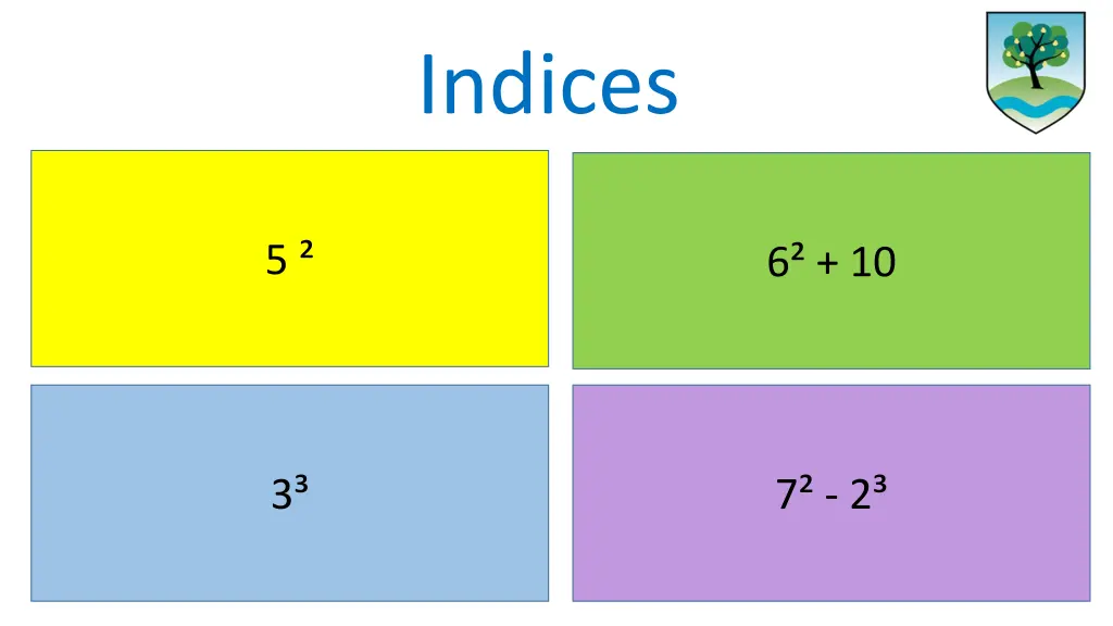 indices 1