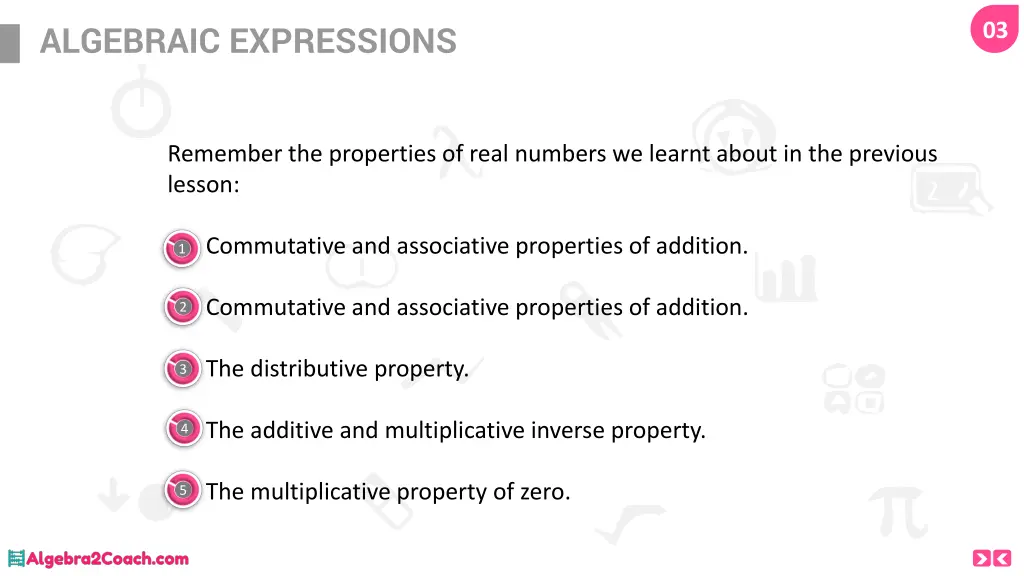 algebraic expressions 2