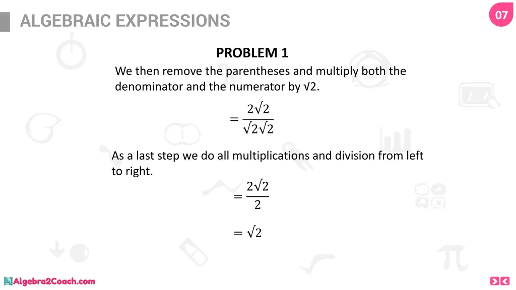 algebraic expressions 6