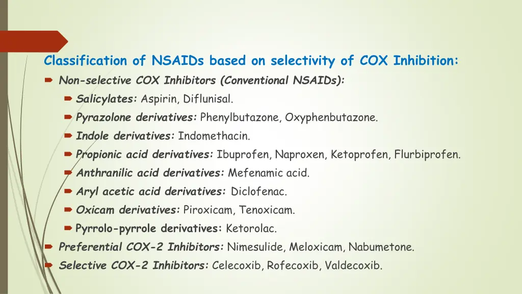 classification of nsaids based on selectivity