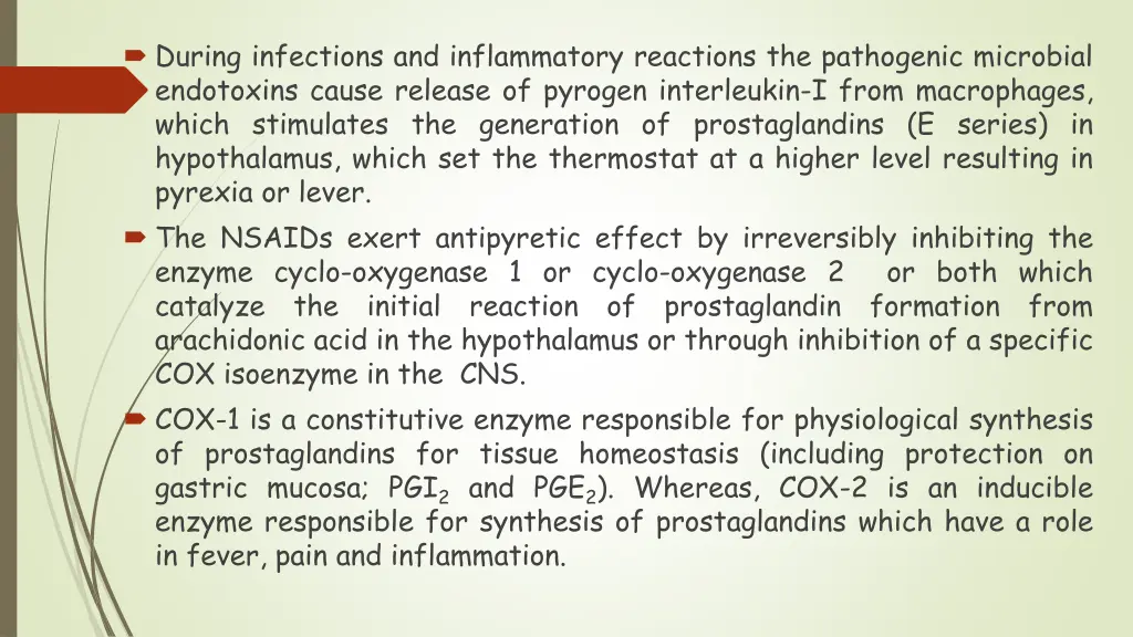 during infections and inflammatory reactions