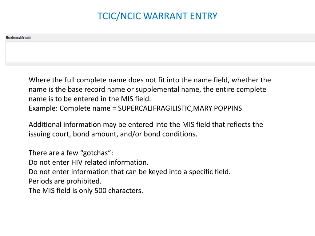 tcic ncic warrant entry 24