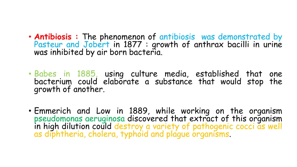 antibiosis the phenomenon of antibiosis