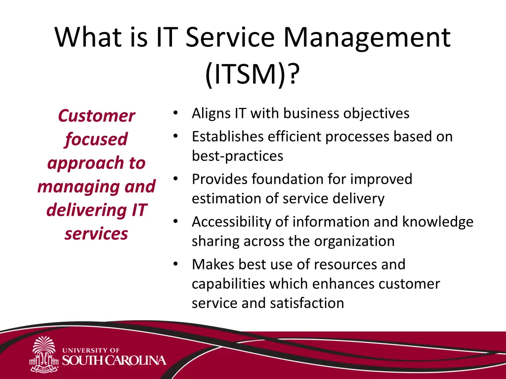 what is it service management itsm