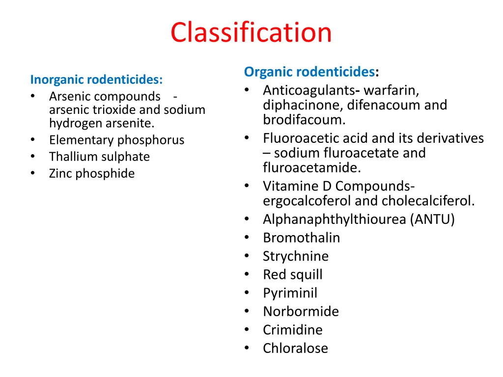 classification