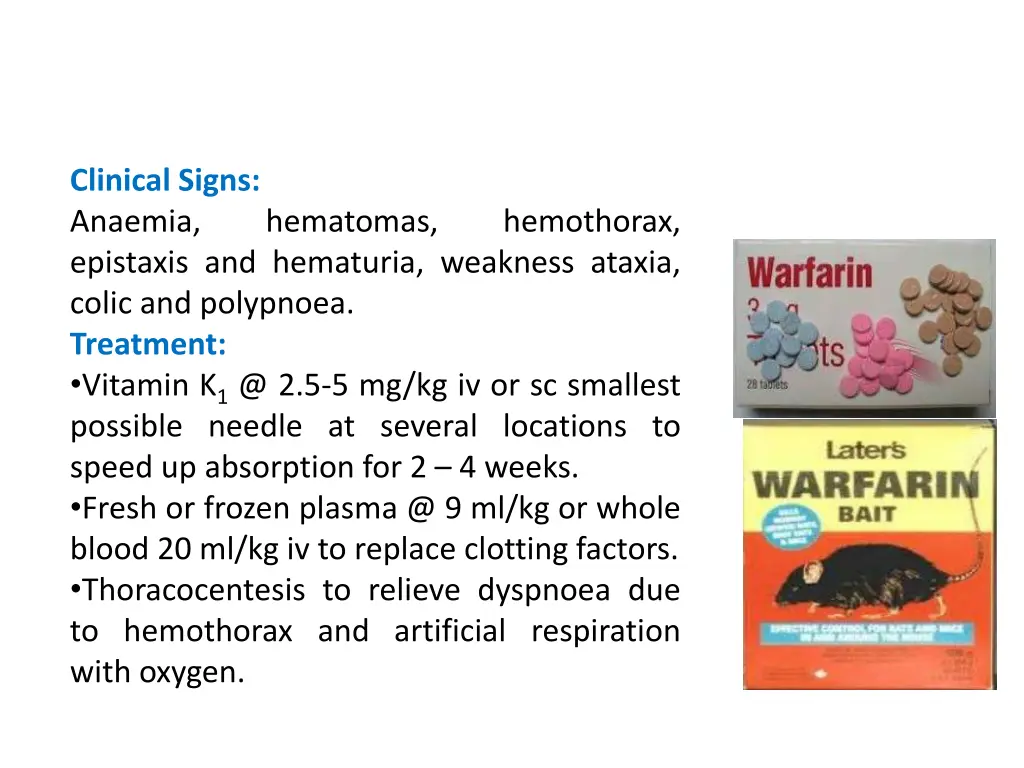 clinical signs anaemia epistaxis and hematuria