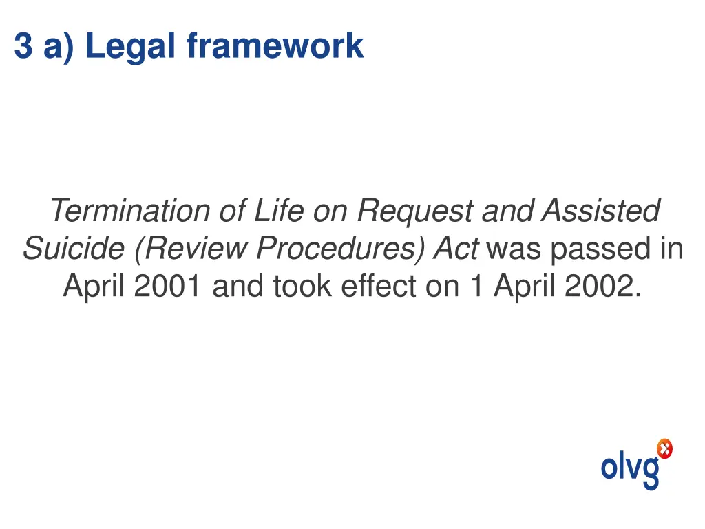 3 a legal framework