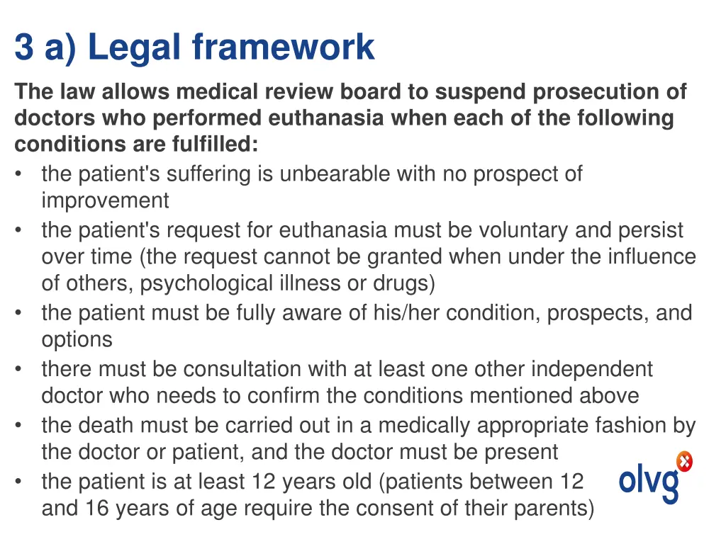 3 a legal framework the law allows medical review