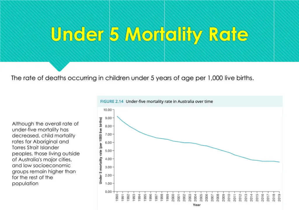 under 5 mortality rate