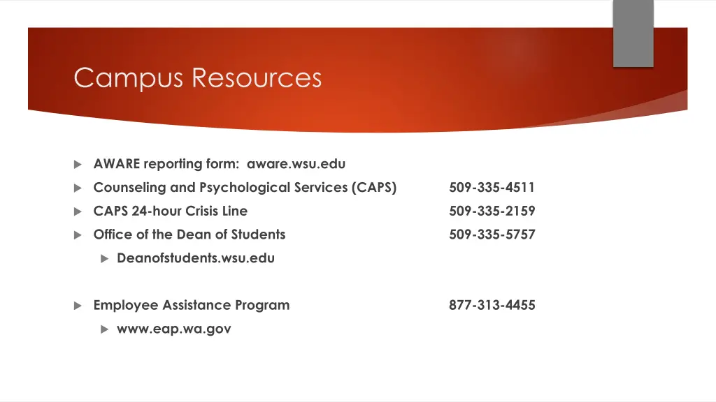 campus resources