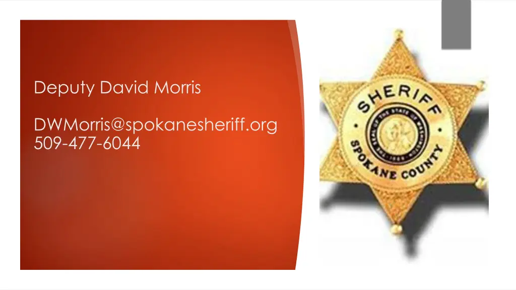 deputy david morris