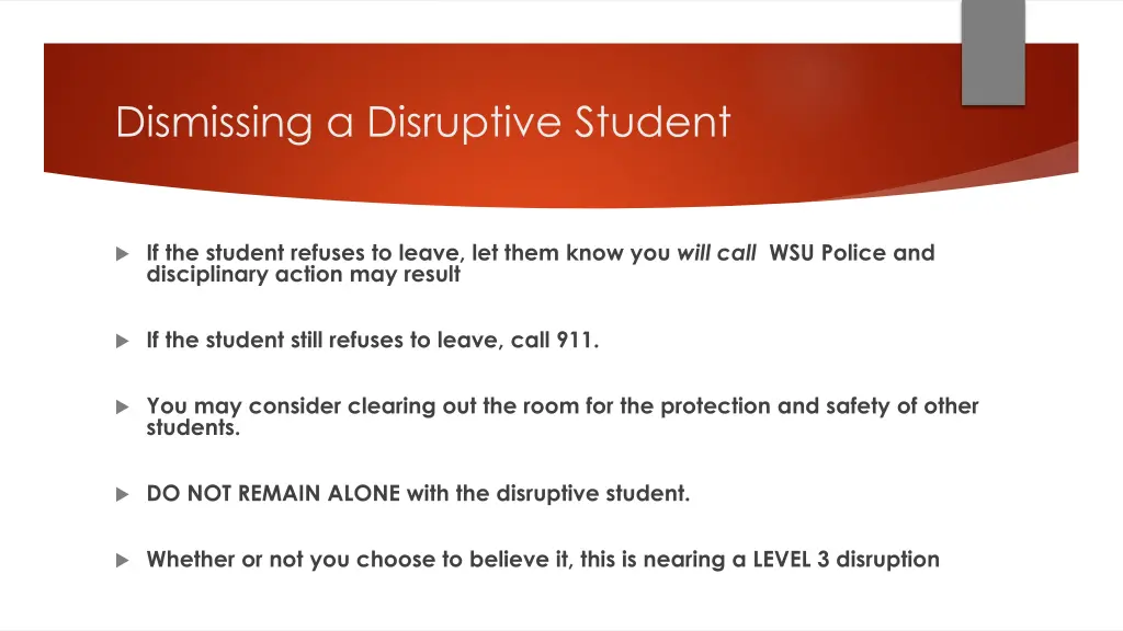 dismissing a disruptive student 1