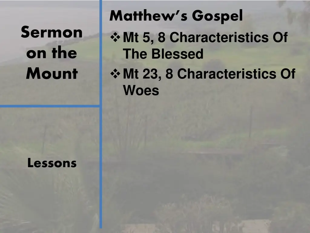 matthew s gospel mt 5 8 characteristics