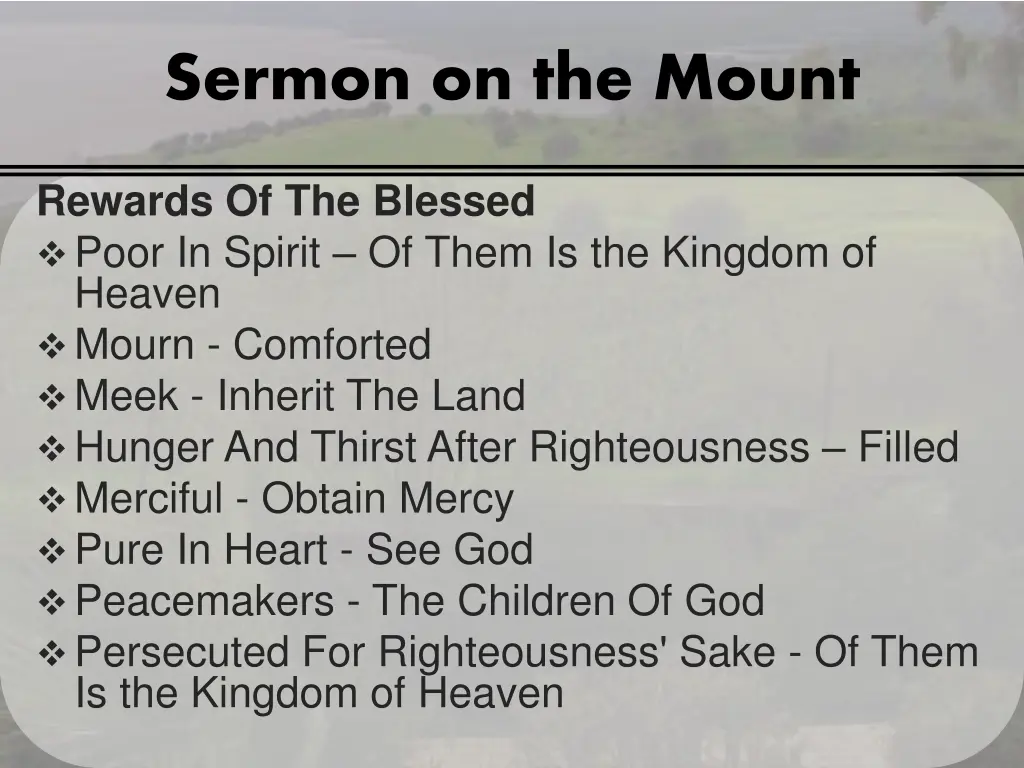 sermon on the mount