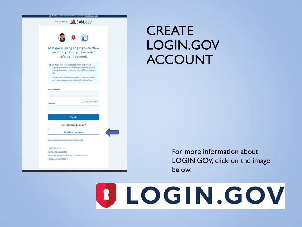 image of login gov and sam gov