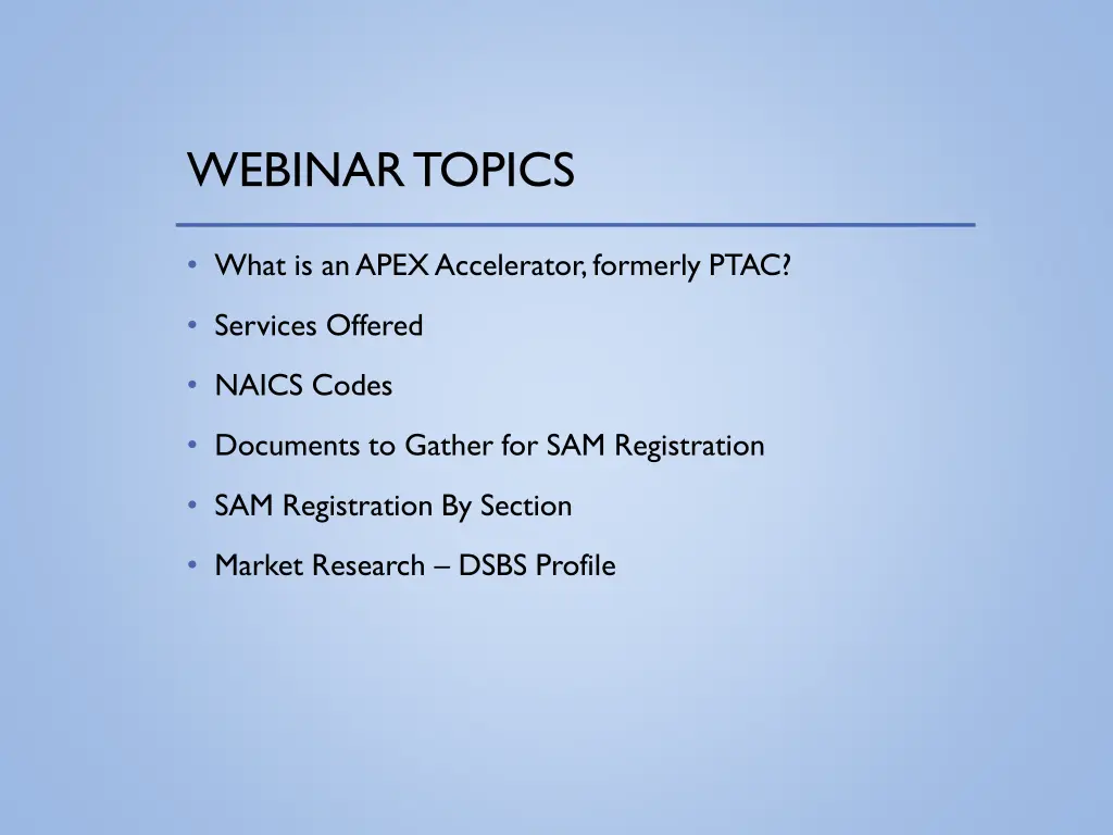 webinar topics